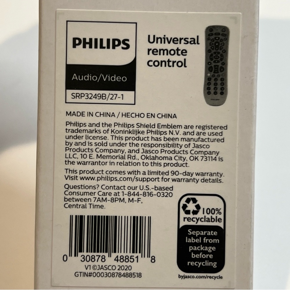 NEW Philips Universal Remote Control for Audio & Video - Picture 2 of 11